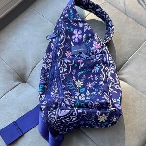 Vera Bradley Blue and Purple Floral Backpack